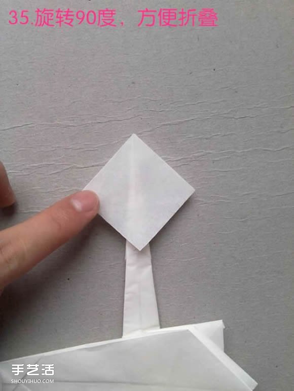折紙白鷺的方法詳細(xì)圖解 立體白鷺的折法步驟 -  rpnrmr.com