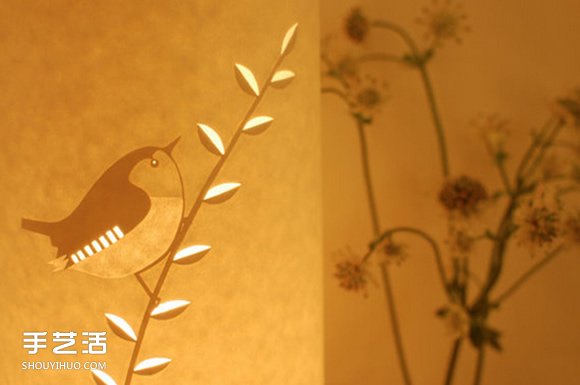唯美手工紙皮燈制作 花鳥圖案雕刻紙燈DIY -  rpnrmr.com