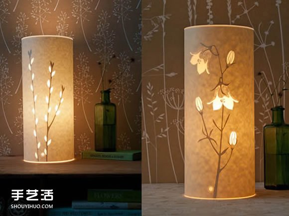 唯美手工紙皮燈制作 花鳥圖案雕刻紙燈DIY -  rpnrmr.com