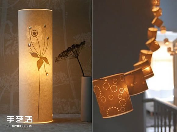 唯美手工紙皮燈制作 花鳥圖案雕刻紙燈DIY -  rpnrmr.com