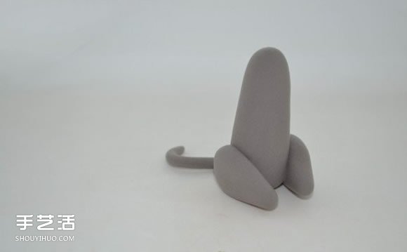 超輕粘土灰貓咪DIY 手工制作粘土貓咪圖解 -  rpnrmr.com