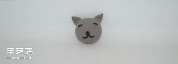 超輕粘土灰貓咪DIY 手工制作粘土貓咪圖解 -  rpnrmr.com