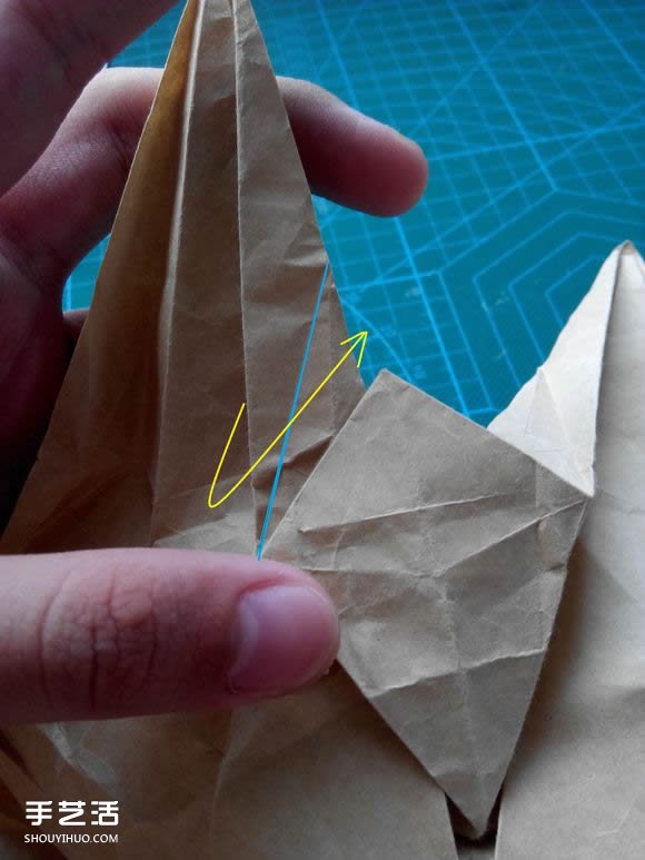 折紙兔子頭詳細(xì)步驟圖 復(fù)雜立體兔頭的折法 -  rpnrmr.com