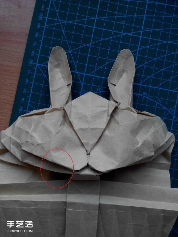 折紙兔子頭詳細(xì)步驟圖 復(fù)雜立體兔頭的折法 -  rpnrmr.com