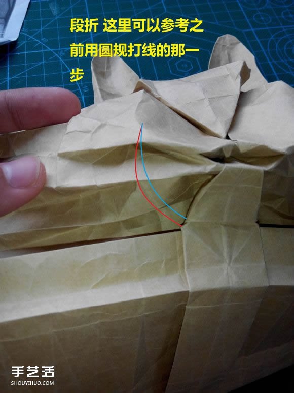 折紙兔子頭詳細(xì)步驟圖 復(fù)雜立體兔頭的折法 -  rpnrmr.com