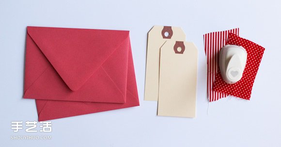 浪漫情人節(jié)信封和裝飾標(biāo)簽DIY手工制作教程 -  rpnrmr.com