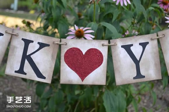 派對掛旗手工制作方法 DIY節(jié)日旗幟掛飾圖片 -  rpnrmr.com