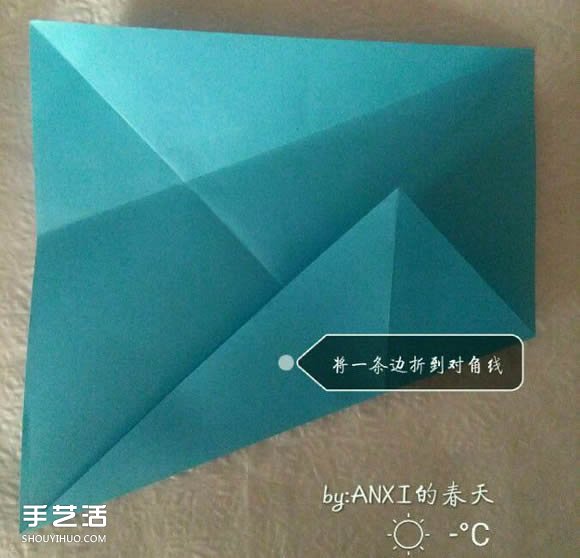 新川崎玫瑰折法圖解 手工折紙新川崎玫瑰步驟 -  rpnrmr.com