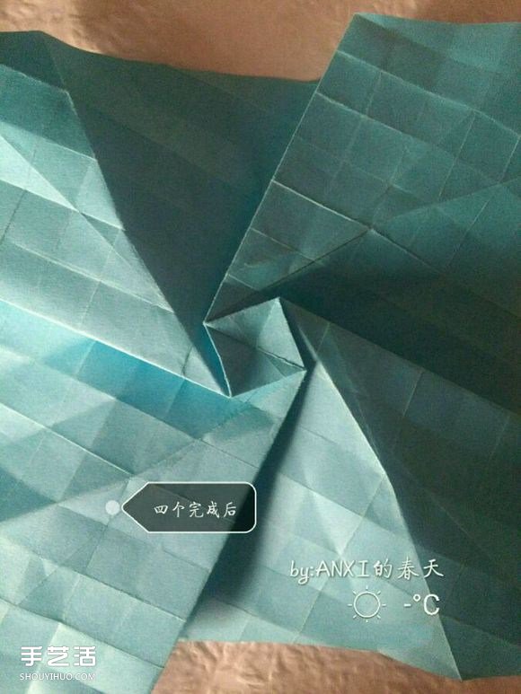 新川崎玫瑰折法圖解 手工折紙新川崎玫瑰步驟 -  rpnrmr.com