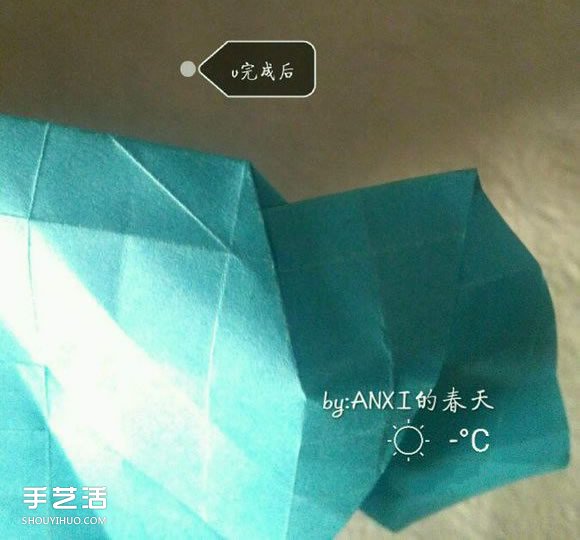 新川崎玫瑰折法圖解 手工折紙新川崎玫瑰步驟 -  rpnrmr.com