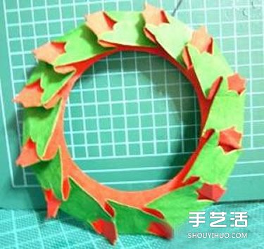 圣誕卡紙花環(huán)制作方法 圣誕賀卡裝飾花環(huán)DIY -  rpnrmr.com