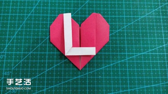LOVE心形折紙圖解教程 情人節(jié)LOVE愛心折法 -  rpnrmr.com