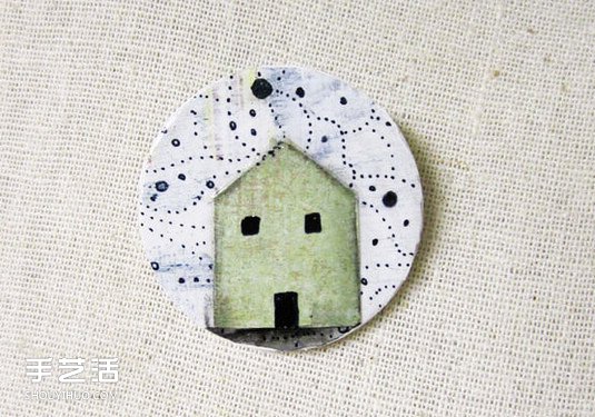 治愈的拼貼畫(huà)作品 還被制作成首飾及裝飾品 -  rpnrmr.com