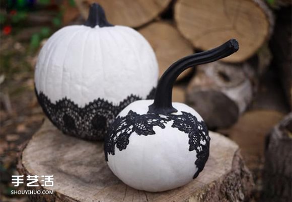 萬圣節(jié)蕾絲南瓜制作 簡單萬圣節(jié)南瓜裝飾品DIY -  rpnrmr.com