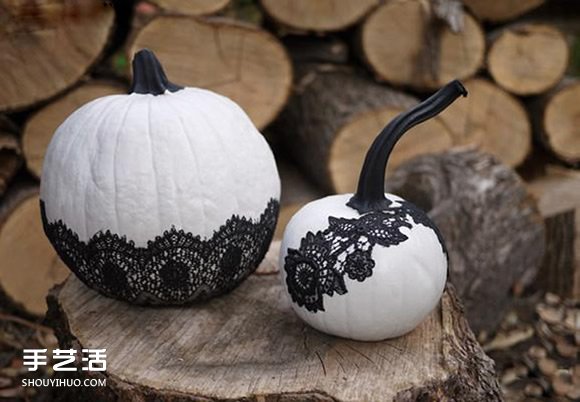萬圣節(jié)蕾絲南瓜制作 簡單萬圣節(jié)南瓜裝飾品DIY -  rpnrmr.com