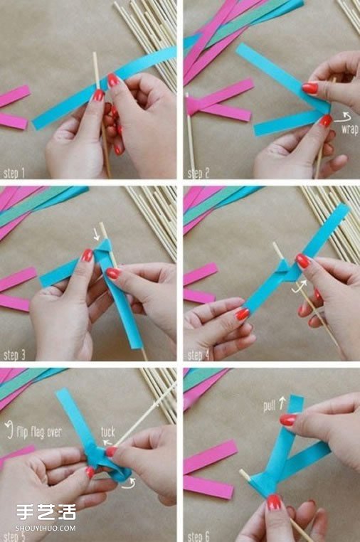 節(jié)日小彩旗制作方法 簡(jiǎn)單幼兒彩旗手工制作 -  rpnrmr.com