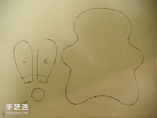 毛氈布兔子手工制作 DIY毛絨兔子布偶圖解 -  rpnrmr.com