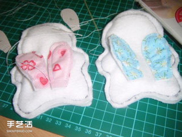 毛氈布兔子手工制作 DIY毛絨兔子布偶圖解 -  rpnrmr.com
