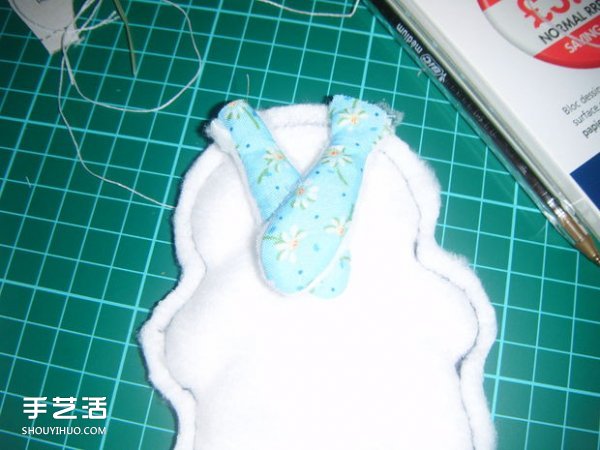 毛氈布兔子手工制作 DIY毛絨兔子布偶圖解 -  rpnrmr.com