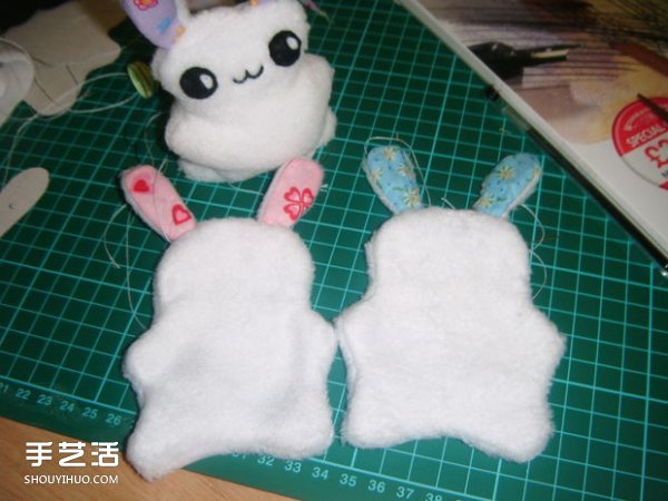 毛氈布兔子手工制作 DIY毛絨兔子布偶圖解 -  rpnrmr.com