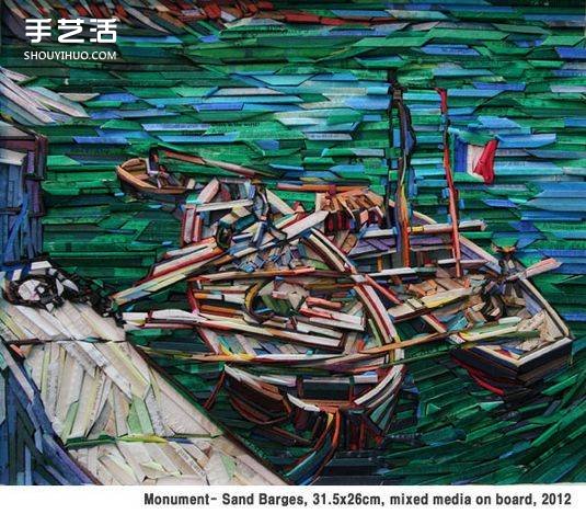 當(dāng)梵高遇上拼貼畫：廢舊報紙雜志做成的世界名畫 -  rpnrmr.com
