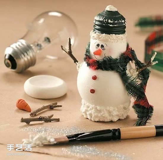 創(chuàng)意燈泡DIY手工藝品 廢燈泡手工制作圖片 -  rpnrmr.com