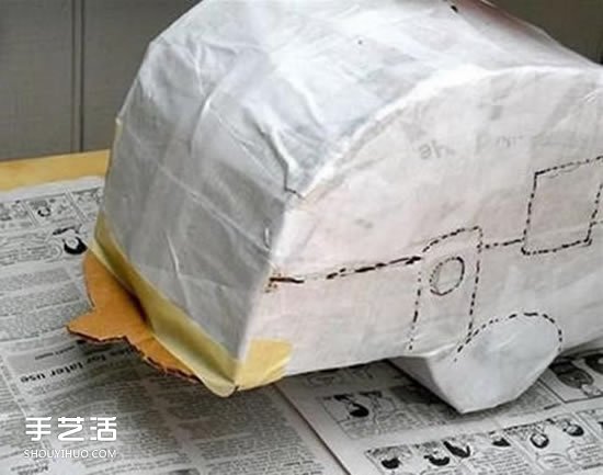 幼兒露營(yíng)車手工制作 簡(jiǎn)單瓦楞紙露營(yíng)車的做法 -  rpnrmr.com