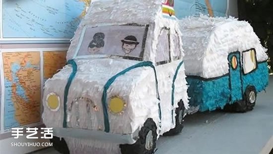 幼兒露營(yíng)車手工制作 簡(jiǎn)單瓦楞紙露營(yíng)車的做法 -  rpnrmr.com