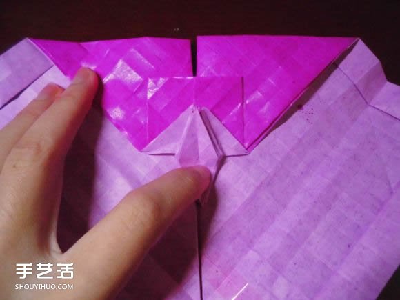 蝶戀花愛心折紙圖解 創(chuàng)意愛心的折法步驟圖 -  rpnrmr.com