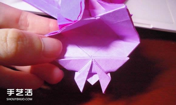 蝶戀花愛心折紙圖解 創(chuàng)意愛心的折法步驟圖 -  rpnrmr.com