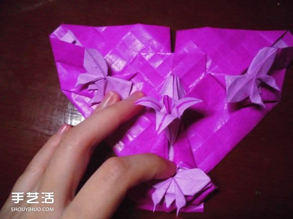 蝶戀花愛心折紙圖解 創(chuàng)意愛心的折法步驟圖 -  rpnrmr.com