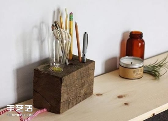 DIY自制原木臺(tái)燈做法 木塊手工制作臺(tái)燈的方法 -  rpnrmr.com