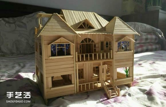 一次性筷子手工制作逼真別墅模型 步驟超全！ -  rpnrmr.com
