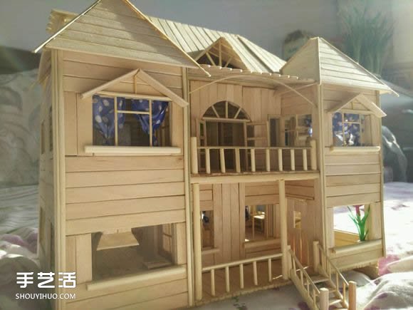 一次性筷子手工制作逼真別墅模型 步驟超全！ -  rpnrmr.com