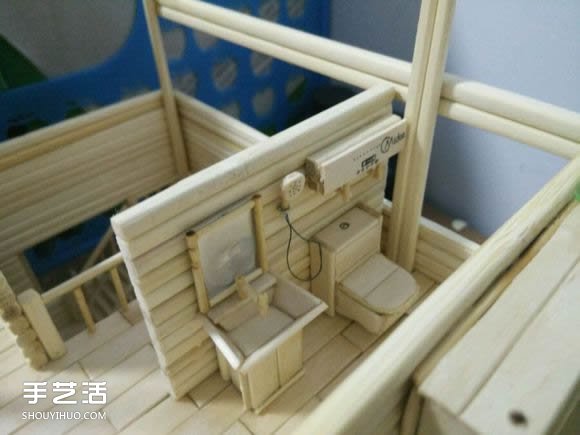 一次性筷子手工制作逼真別墅模型 步驟超全！ -  rpnrmr.com