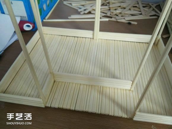 一次性筷子手工制作逼真別墅模型 步驟超全！ -  rpnrmr.com