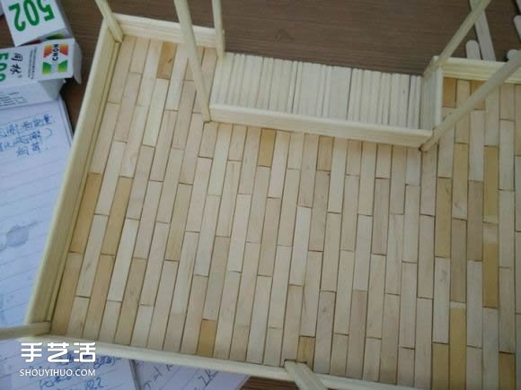 一次性筷子手工制作逼真別墅模型 步驟超全！ -  rpnrmr.com