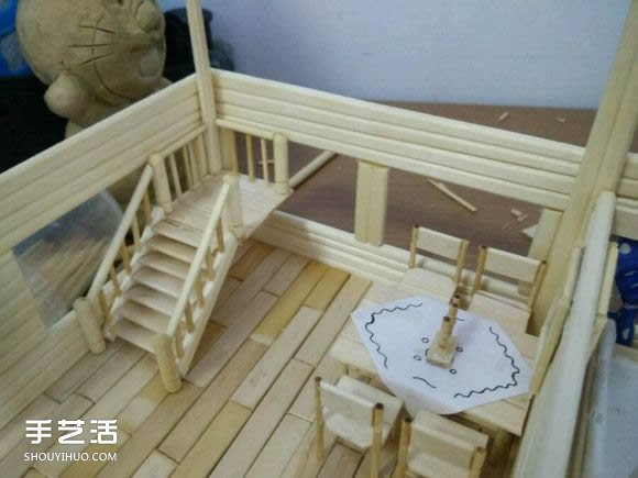 一次性筷子手工制作逼真別墅模型 步驟超全！ -  rpnrmr.com