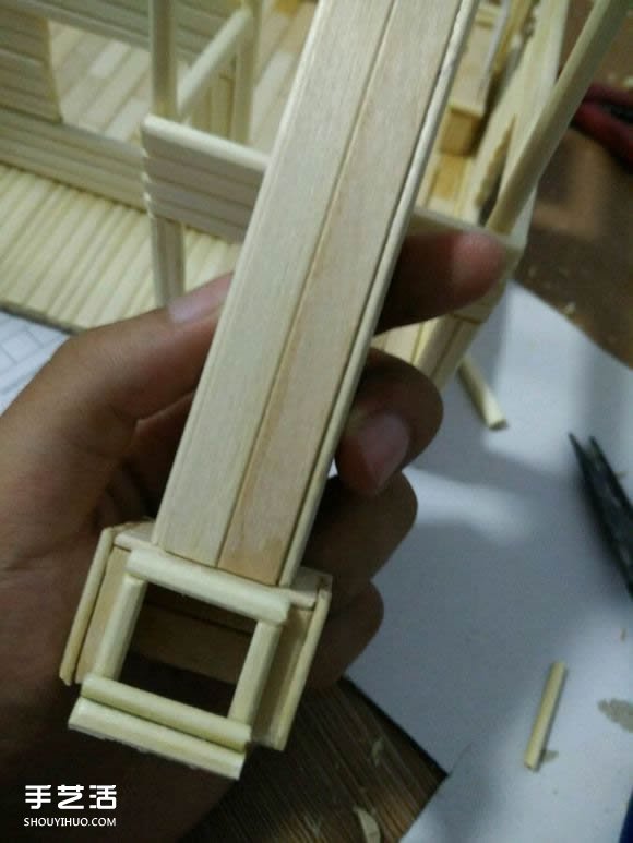 一次性筷子手工制作逼真別墅模型 步驟超全！ -  rpnrmr.com