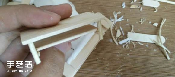 一次性筷子手工制作逼真別墅模型 步驟超全！ -  rpnrmr.com