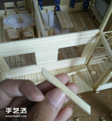 一次性筷子手工制作逼真別墅模型 步驟超全！ -  rpnrmr.com