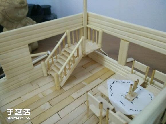 一次性筷子手工制作逼真別墅模型 步驟超全！ -  rpnrmr.com