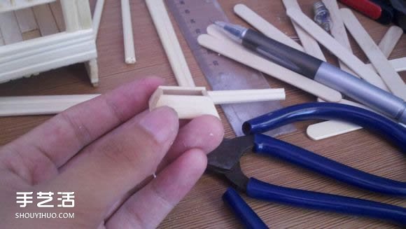 一次性筷子手工制作逼真別墅模型 步驟超全！ -  rpnrmr.com