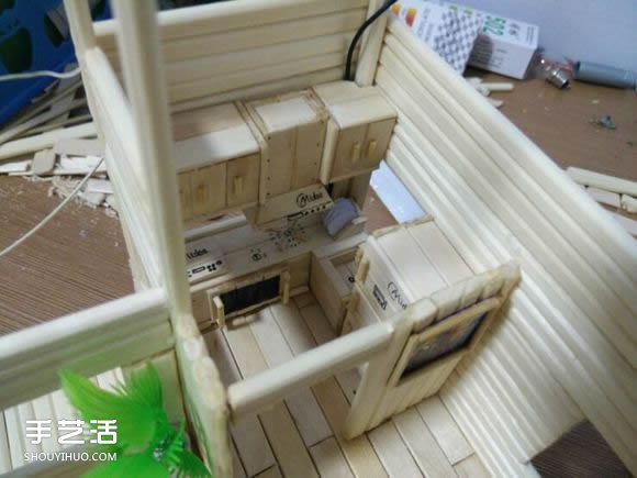 一次性筷子手工制作逼真別墅模型 步驟超全！ -  rpnrmr.com