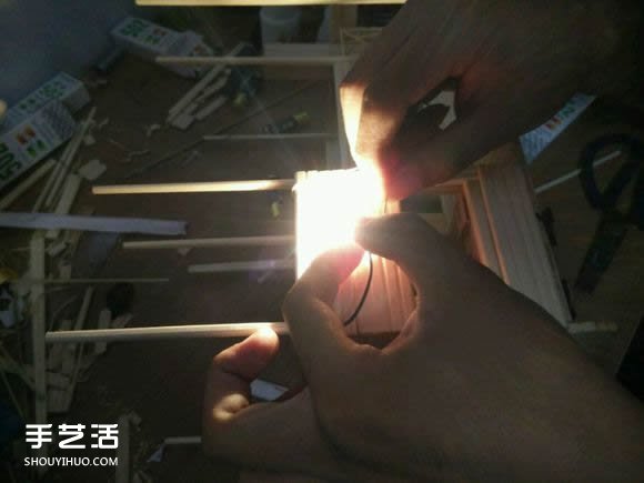 一次性筷子手工制作逼真別墅模型 步驟超全！ -  rpnrmr.com