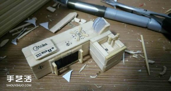一次性筷子手工制作逼真別墅模型 步驟超全！ -  rpnrmr.com