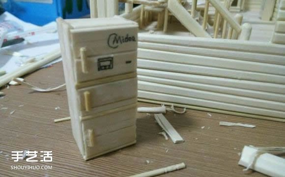 一次性筷子手工制作逼真別墅模型 步驟超全！ -  rpnrmr.com