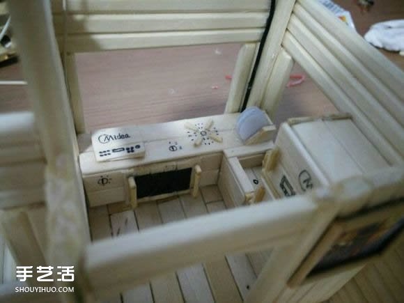一次性筷子手工制作逼真別墅模型 步驟超全！ -  rpnrmr.com