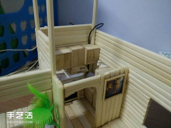 一次性筷子手工制作逼真別墅模型 步驟超全！ -  rpnrmr.com