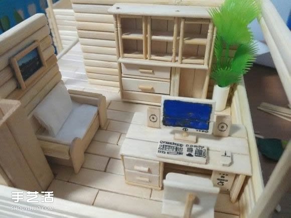 一次性筷子手工制作逼真別墅模型 步驟超全！ -  rpnrmr.com